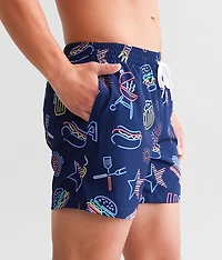 The Patriotic Lights Stretch Swim Trunks