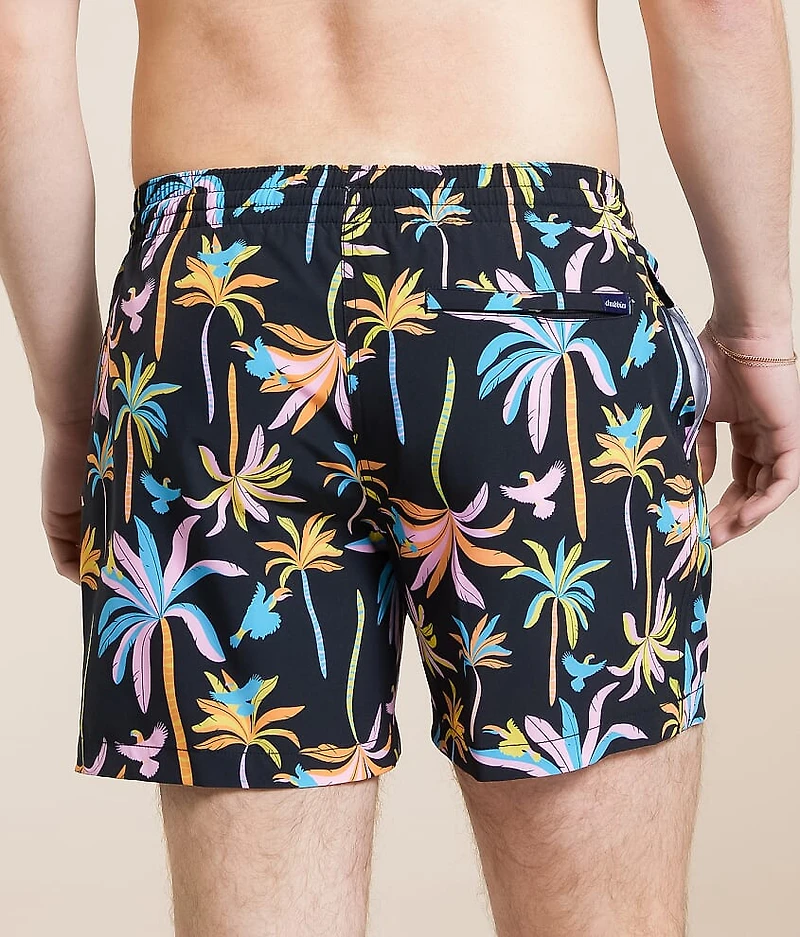 The Black Night Light Stretch Swim Trunks