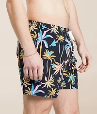 The Black Night Light Stretch Swim Trunks