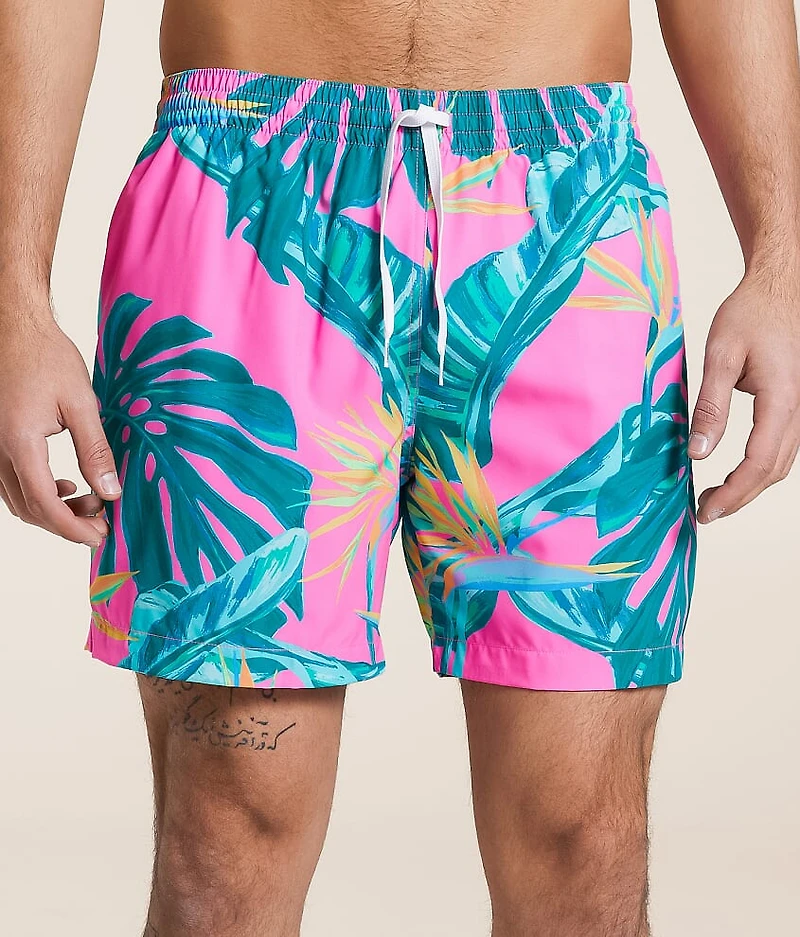 The Birds Of Paradise Stretch Swim Trunks