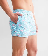 The Domingos Are For Flamingos Stretch Swim Trunks