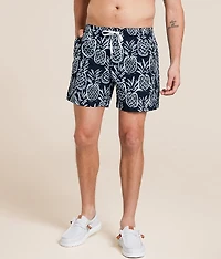The Midnight Thigh-N Stretch Swim Trunks