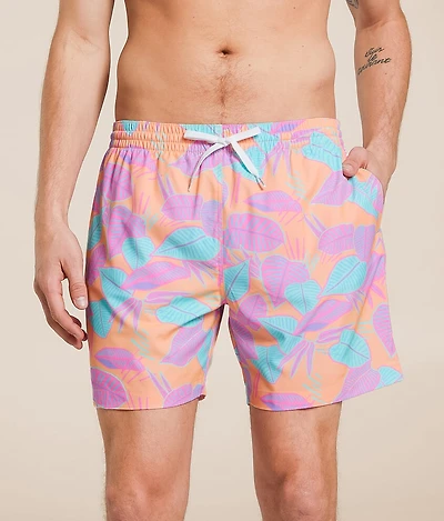 The Posh Palms Swim Trunks