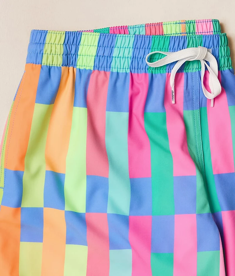 The Technicolor Stitches Stretch Swim Trunks