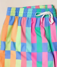 The Technicolor Stitches Stretch Swim Trunks