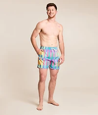 The Technicolor Stitches Stretch Swim Trunks