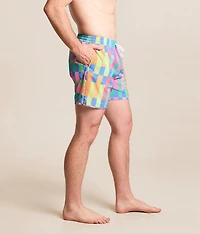 The Technicolor Stitches Stretch Swim Trunks