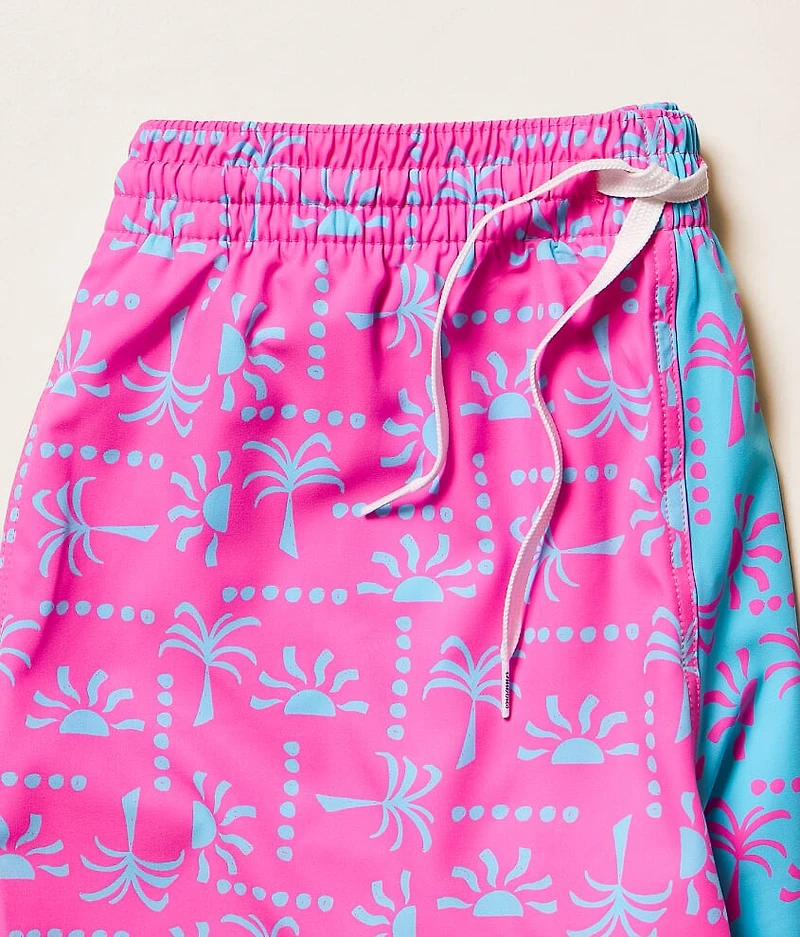 The Pacific Grids Stretch Swim Trunks