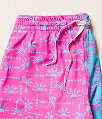 The Pacific Grids Stretch Swim Trunks