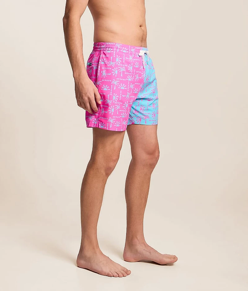 The Pacific Grids Stretch Swim Trunks