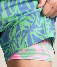 The Frond Farewell Stretch Swim Trunks