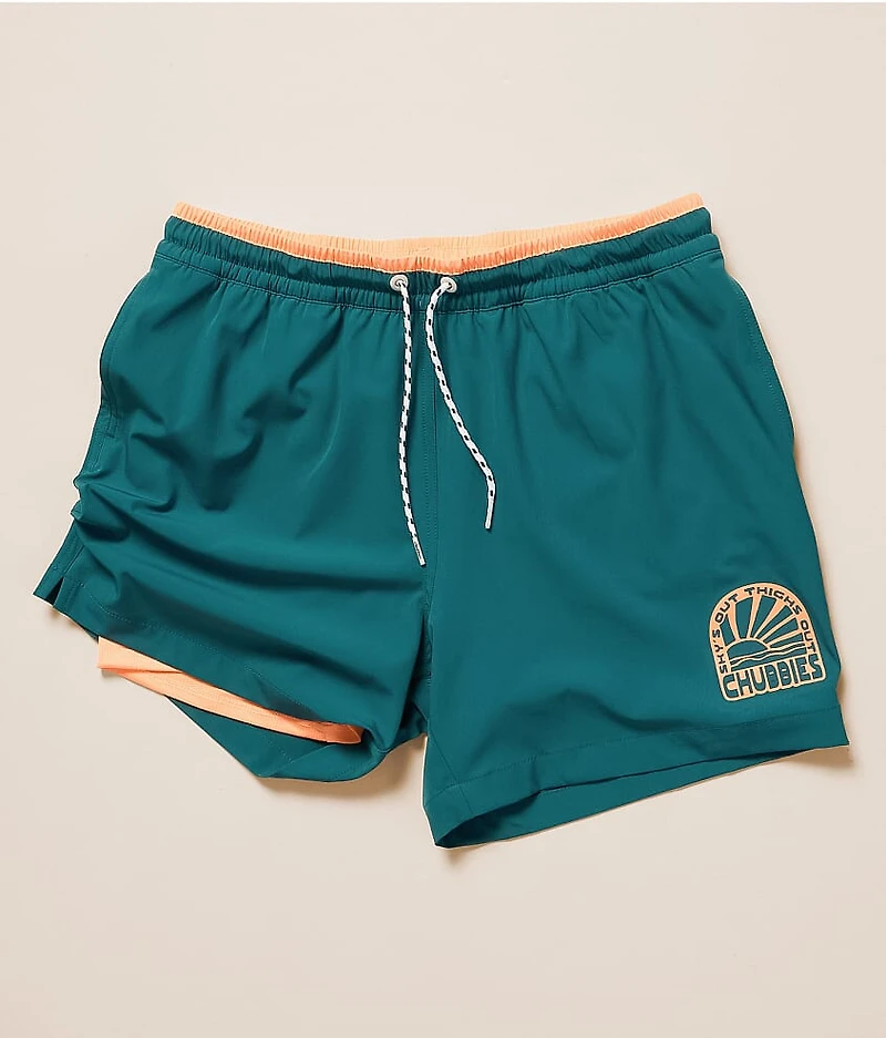 The Rusty Cobalt Stretch Swim Trunks