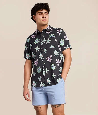 The Floral Fusion Performance Stretch Shirt