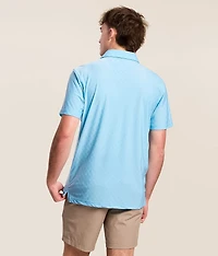 The Afternoon Blue Performance Polo