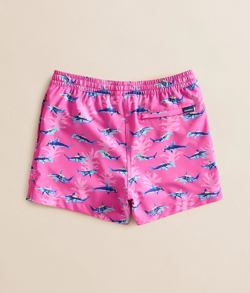 Boys - The Great Pink Sharks Swim Trunks