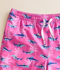 Boys - The Great Pink Sharks Swim Trunks