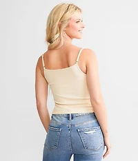 Rhinestone Fringe Tank Top