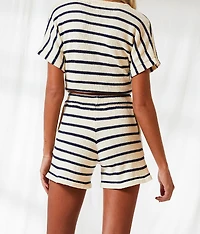 Striped Sweater Knit Short