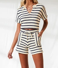 Striped Sweater Knit Short