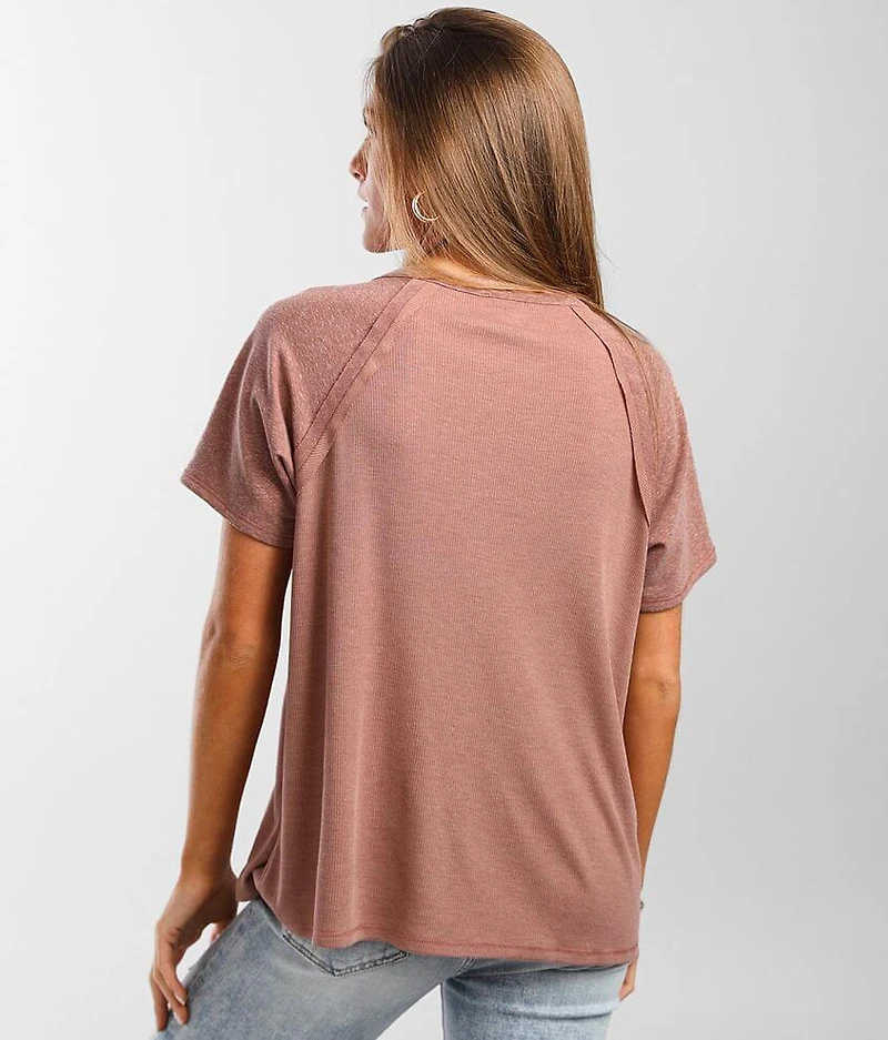 Ribbed Henley