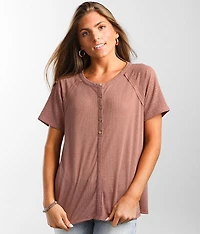 Ribbed Henley