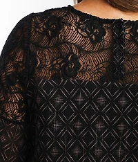 Metallic Striped Chiffon Top