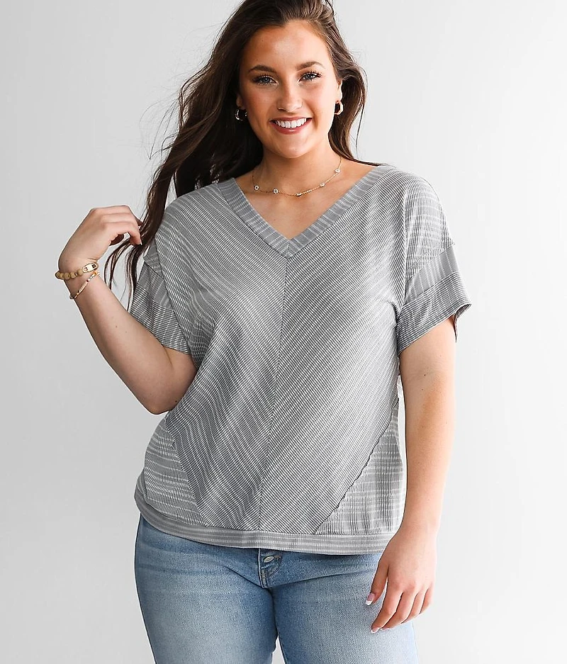 Ribbed Dolman Top