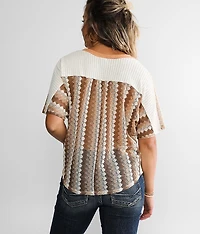 Pointelle Dolman Top