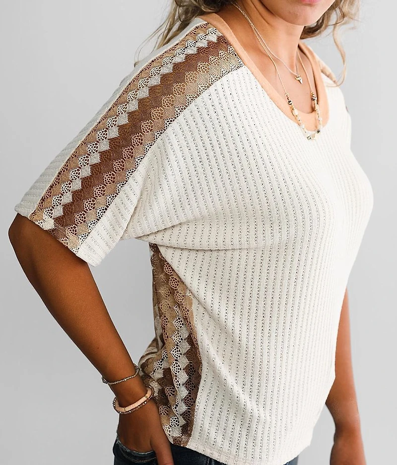 Pointelle Dolman Top