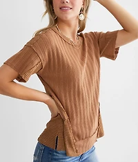 Rib Knit Thermal Top