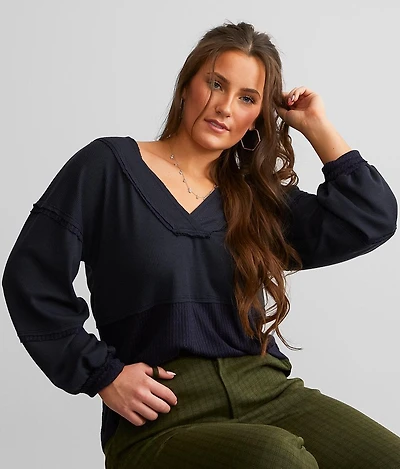 BKE Waffle Knit Top