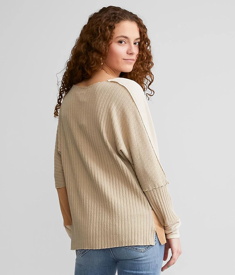 Pieced Raw Edge Top