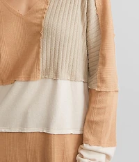Pieced Raw Edge Top