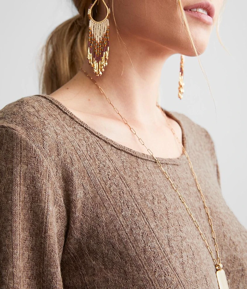 Brushed Knit Top