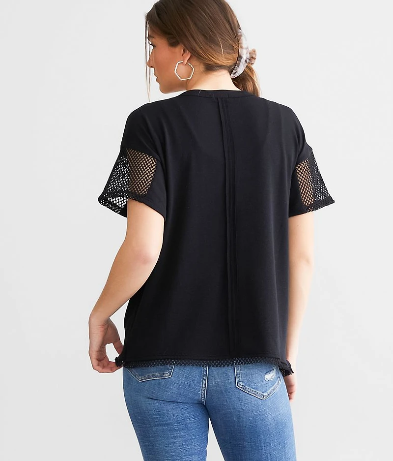 Mesh Inset Henley