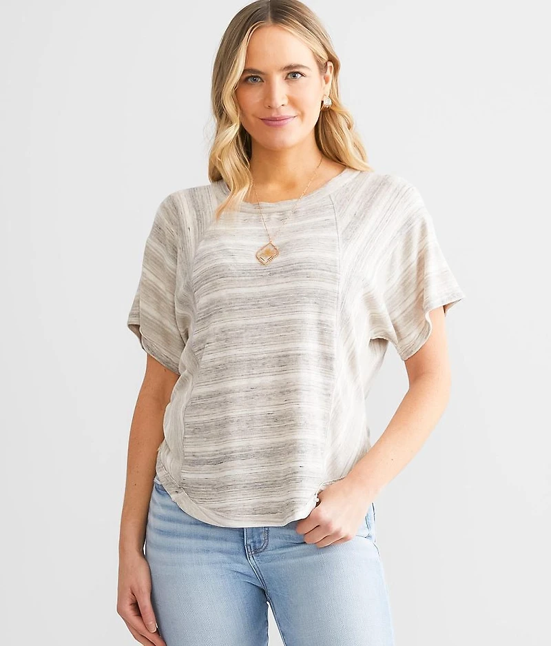 Two Lips Striped Dolman Top