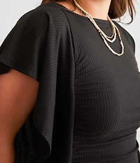 Flutter Sleeve Dolman Top