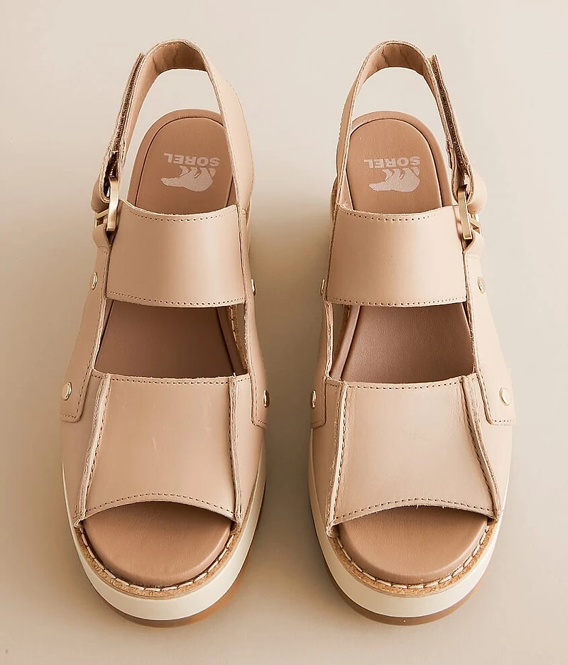 Joanie IV Wedge Leather Sandal