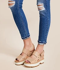 Joanie IV Wedge Leather Sandal