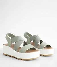Cameron Flatform Slingback Leather Sandal