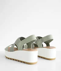 Cameron Flatform Slingback Leather Sandal