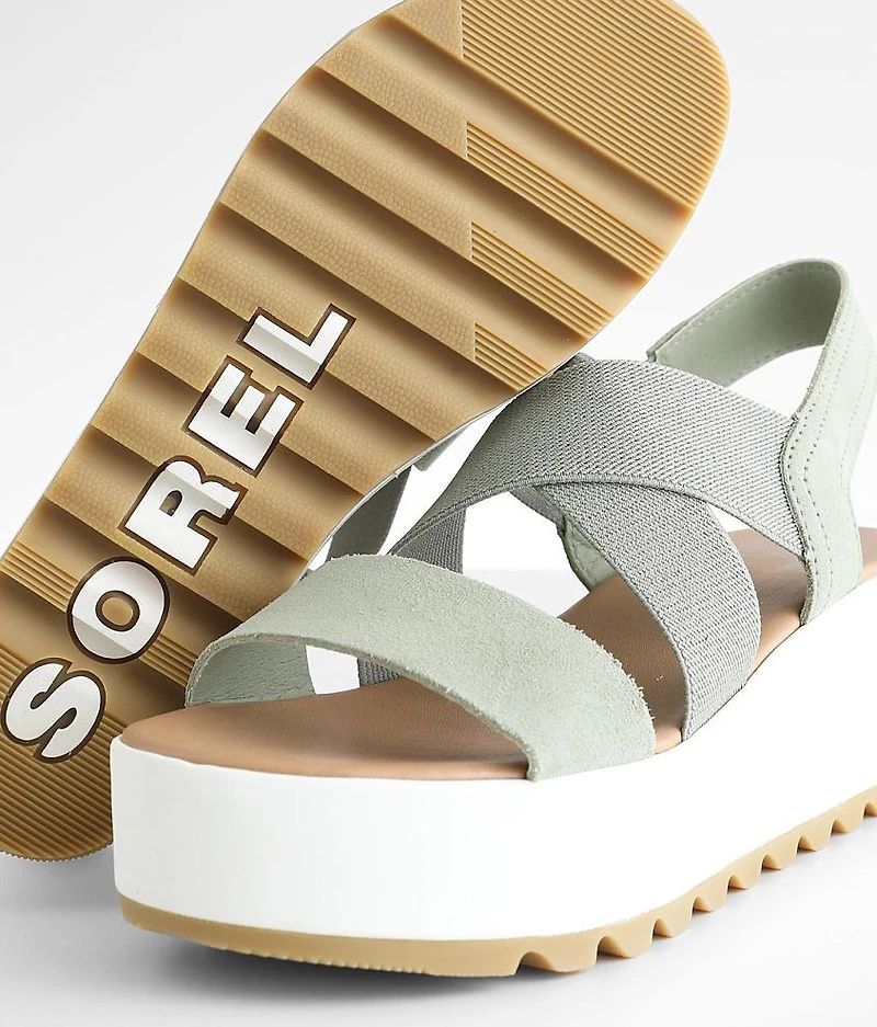 Cameron Flatform Slingback Leather Sandal