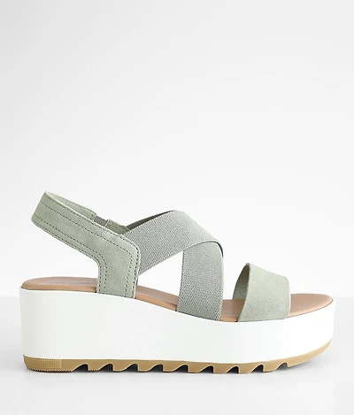 Cameron™ Flatform Slingback Leather Sandal