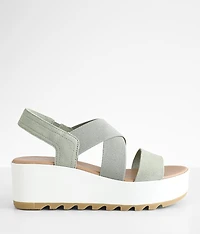 Cameron Flatform Slingback Leather Sandal