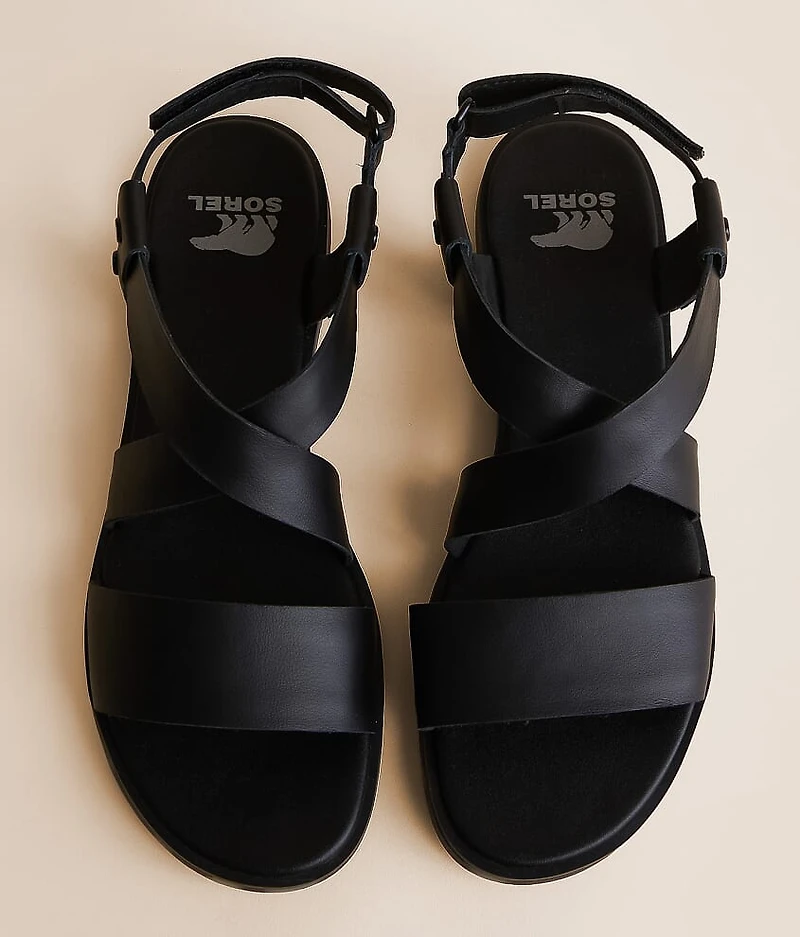 Ella III Crisscross Leather Sandal