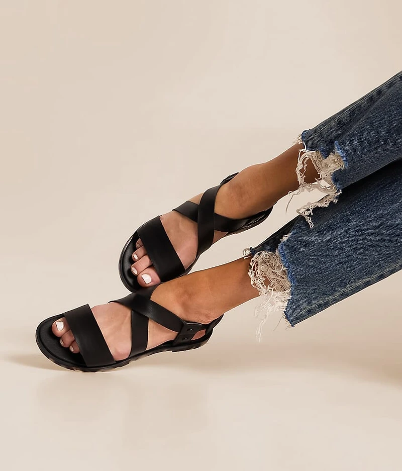 Ella III Crisscross Leather Sandal