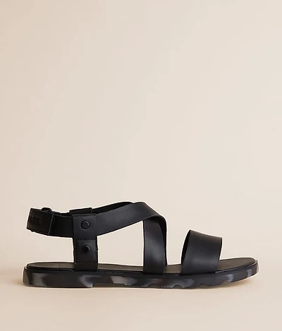 Ella III Crisscross Leather Sandal