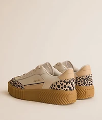 Ona Ave T-Toe Leather Cheetah Sneaker