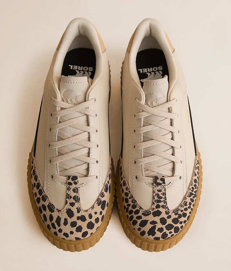 Ona Ave T-Toe Leather Cheetah Sneaker