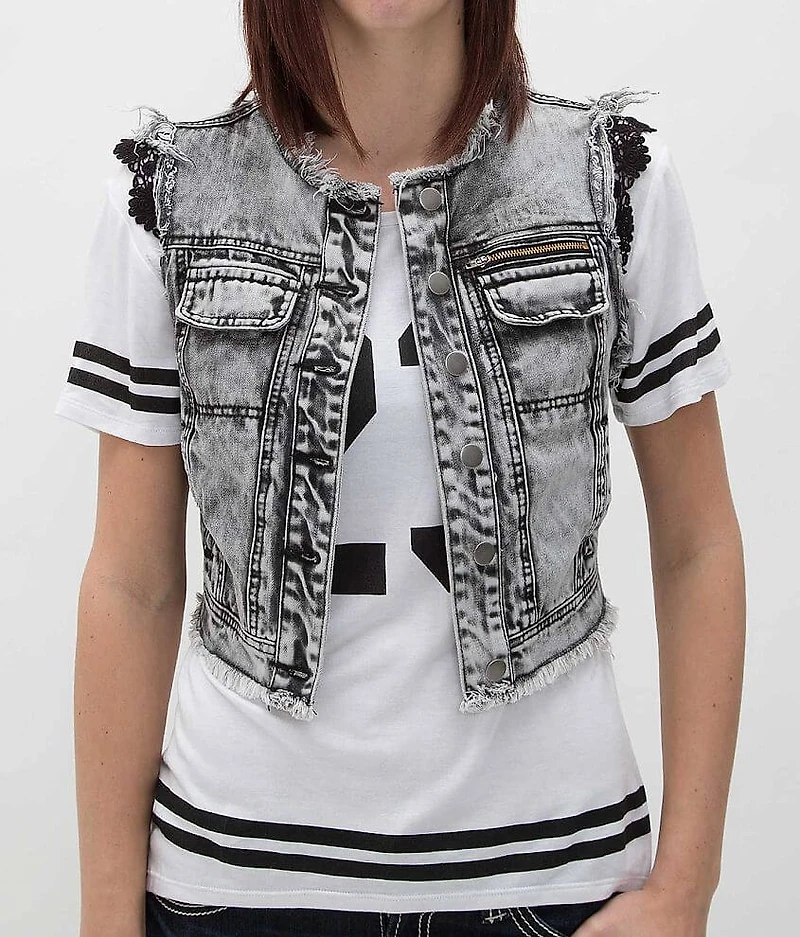 Washed Denim Vest